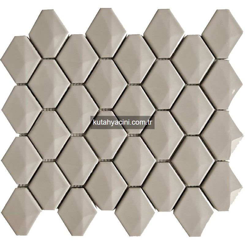 225-Porselen Şekilli Karo   Füme  7.7X6-31X30.6